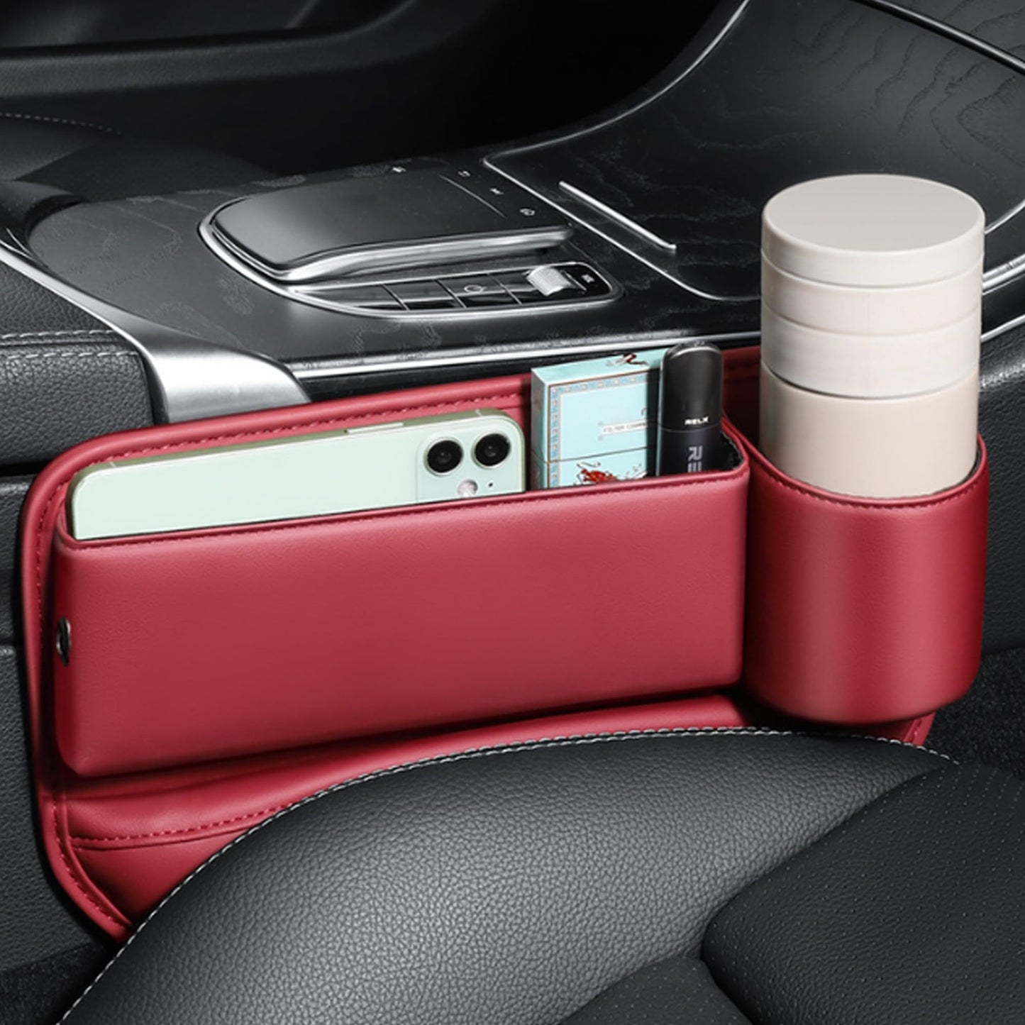 Coppia organizer laterale per sedile auto multifunzione - Cargadget.it
