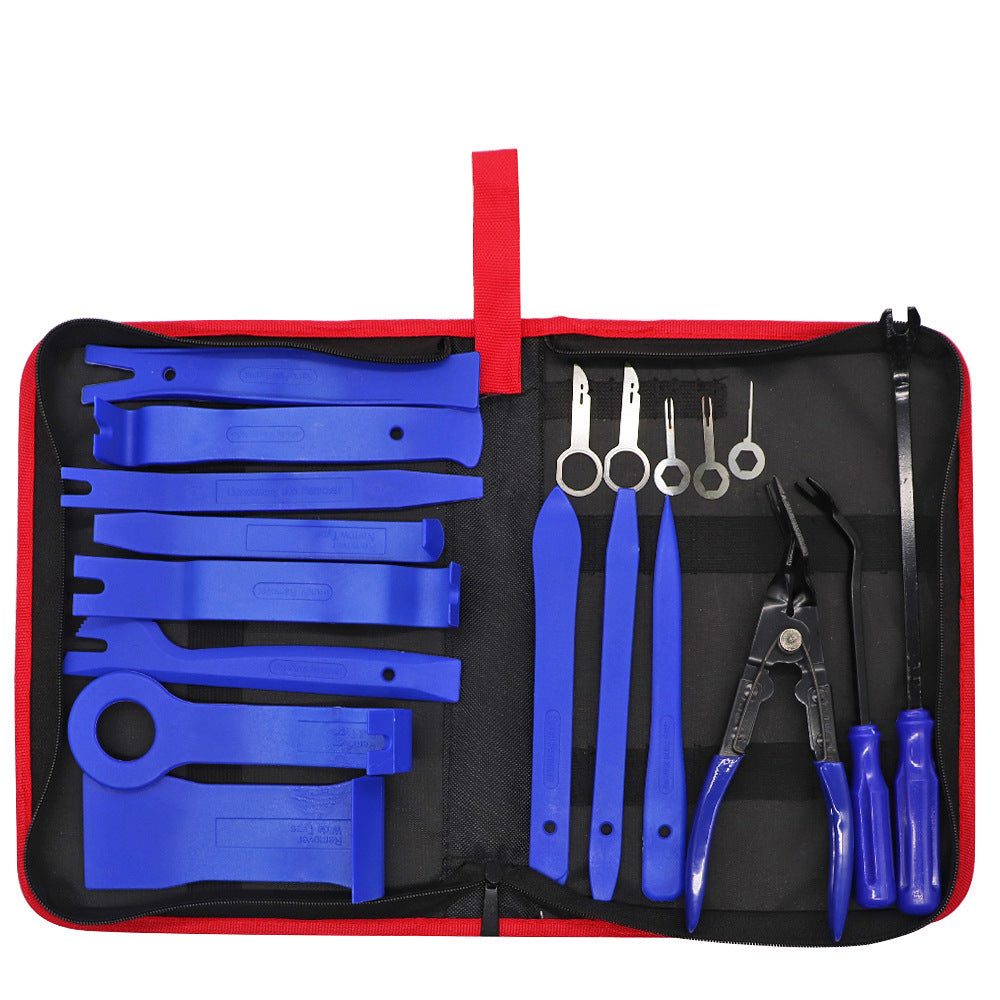 Kit attrezzi smontaggio pannelli auto 28 pz