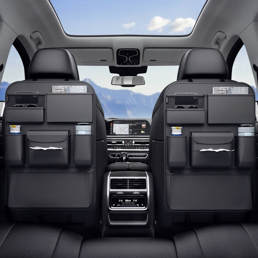 Organizer Auto in Pelle per Schienale Sedile - Cargadget.it