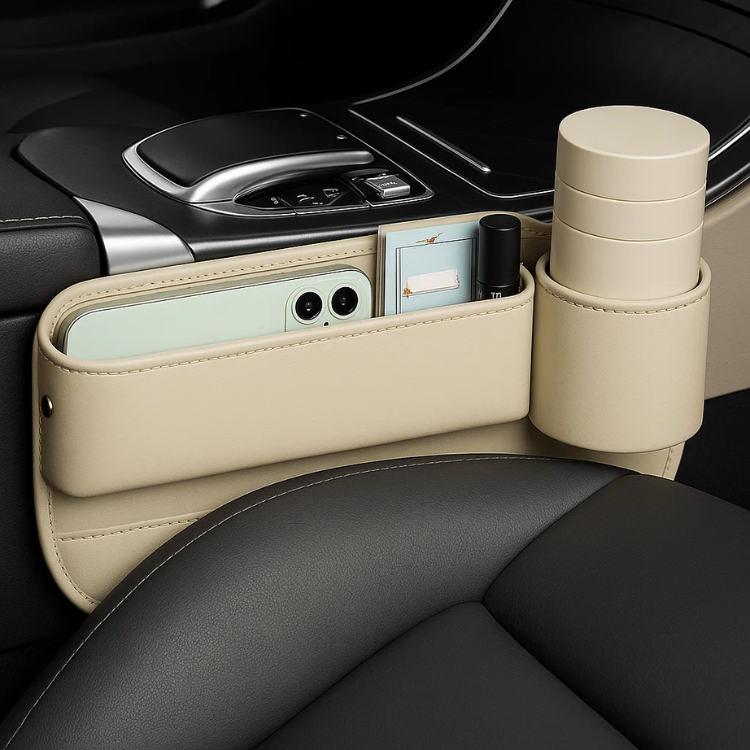 Coppia organizer laterale per sedile auto multifunzione - Cargadget.it