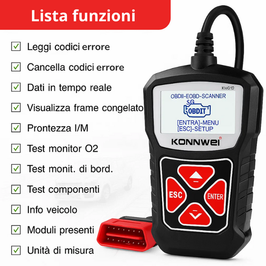 Scanner Diagnosi Auto KONNWEI KW310