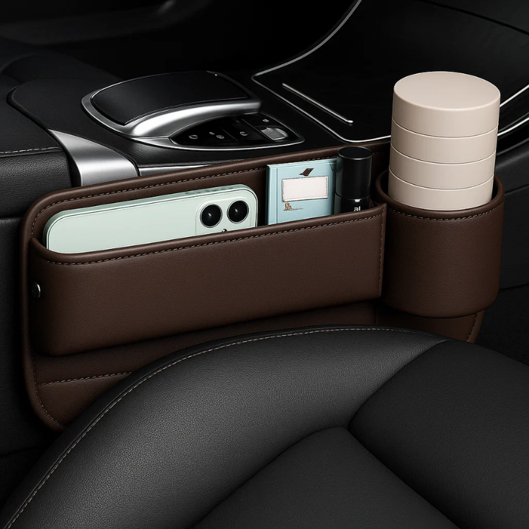 Coppia organizer laterale per sedile auto multifunzione - Cargadget.it