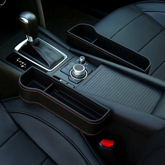 Portaoggetti per Sedile Auto in Pelle - Cargadget.it