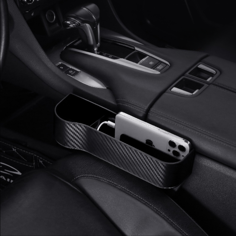 Set 2 Portaoggetti Auto per Sedile Effetto carbonio - Cargadget.it