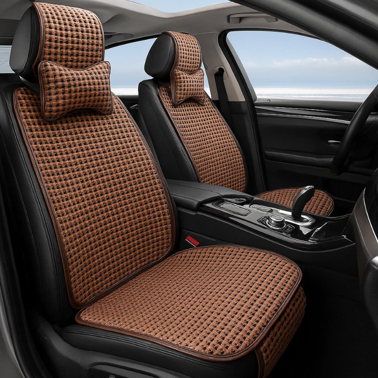 Set Coprisedili Estivi Auto con Cuscini Poggiatesta - Cargadget.it