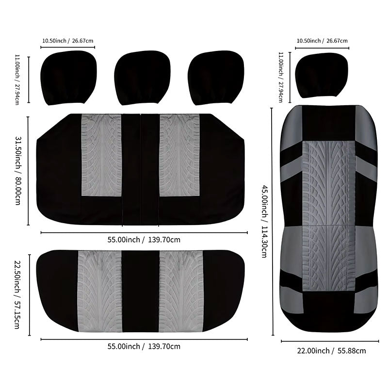 Coprisedili Auto con Rilievi 5 colori - Cargadget.it