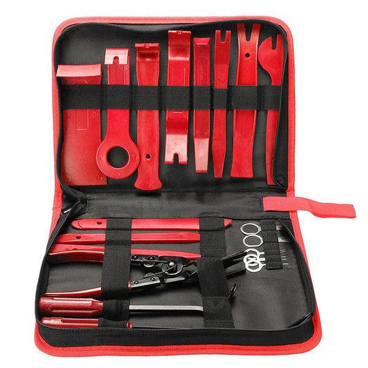 Kit attrezzi smontaggio pannelli auto  28 pz