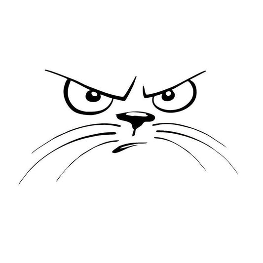 Adesivo Auto Faccia di Gatto - Cargadget.it