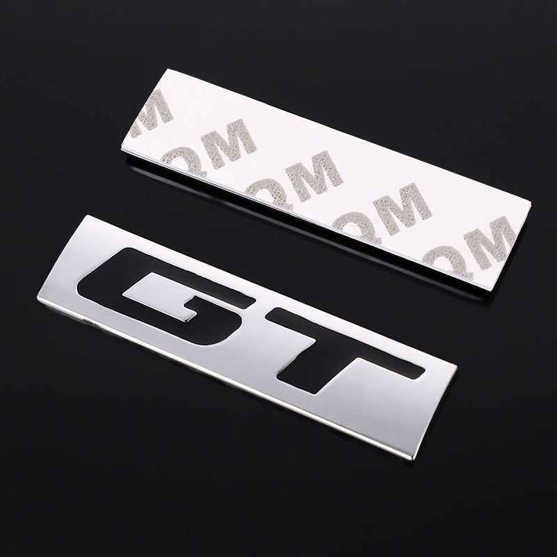 Adesivo auto GT in metallo con adesivo 3M - Cargadget.it