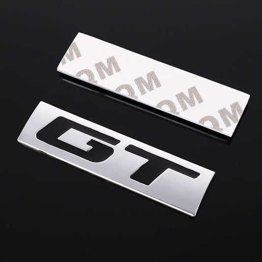 Adesivo auto GT in metallo con adesivo 3M - Cargadget.it