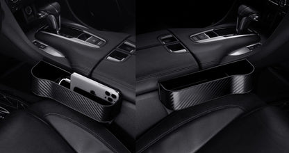 Set 2 Portaoggetti Auto per Sedile Effetto carbonio - Cargadget.it