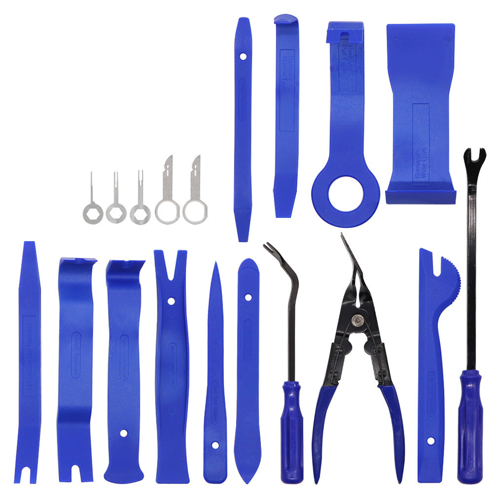Kit attrezzi smontaggio pannelli auto  28 pz