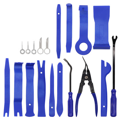 Kit attrezzi smontaggio pannelli auto  28 pz