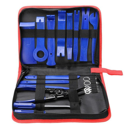 Kit attrezzi smontaggio pannelli auto  28 pz