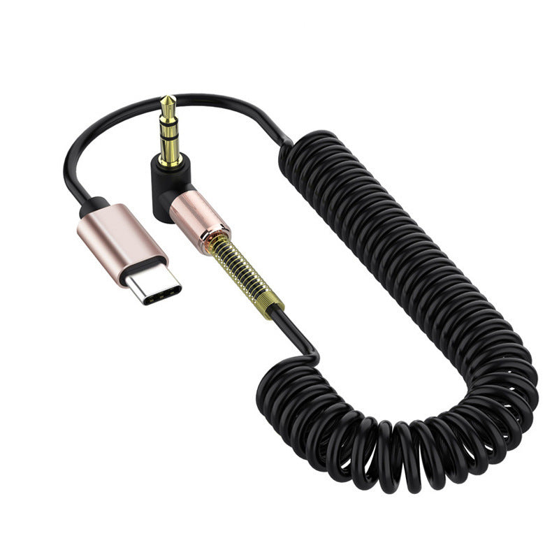 Cavo a molla USB-C a jack 3.5 - Cargadget.it