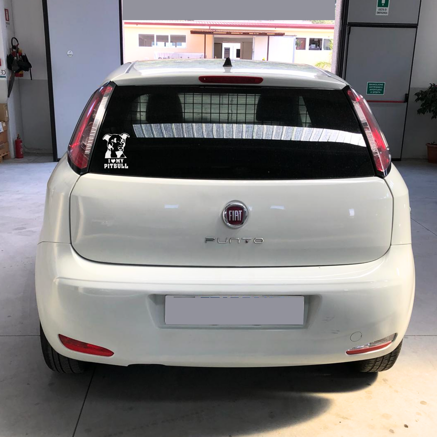 Adesivo auto I Love My Pitbull - Cargadget.it