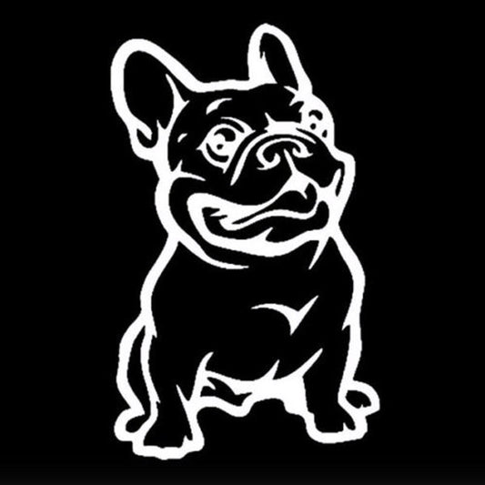 Adesivo bulldog riflettente per auto