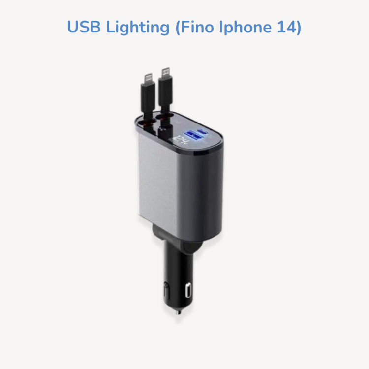 Caricatore accendisigari retrattile fino a 100W - Cargadget.it
