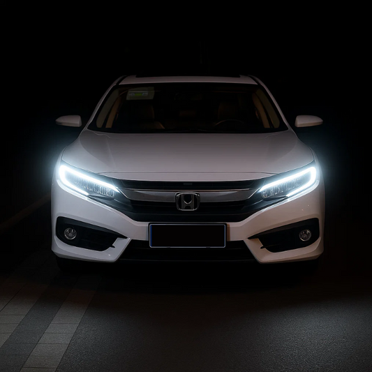 Kit strisce LED auto universali - Luci diurne bianche flessibili - Cargadget.it