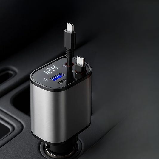 Caricatore accendisigari retrattile fino a 100W - Cargadget.it