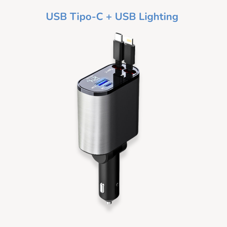 Caricatore accendisigari retrattile fino a 100W - Cargadget.it