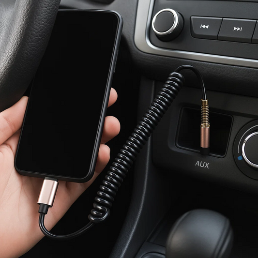 Cavo a molla USB-C a jack 3.5 - Cargadget.it