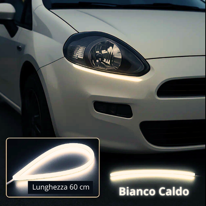 Coppia Strisce LED Luci Diurne DRL Bianche - Cargadget.it