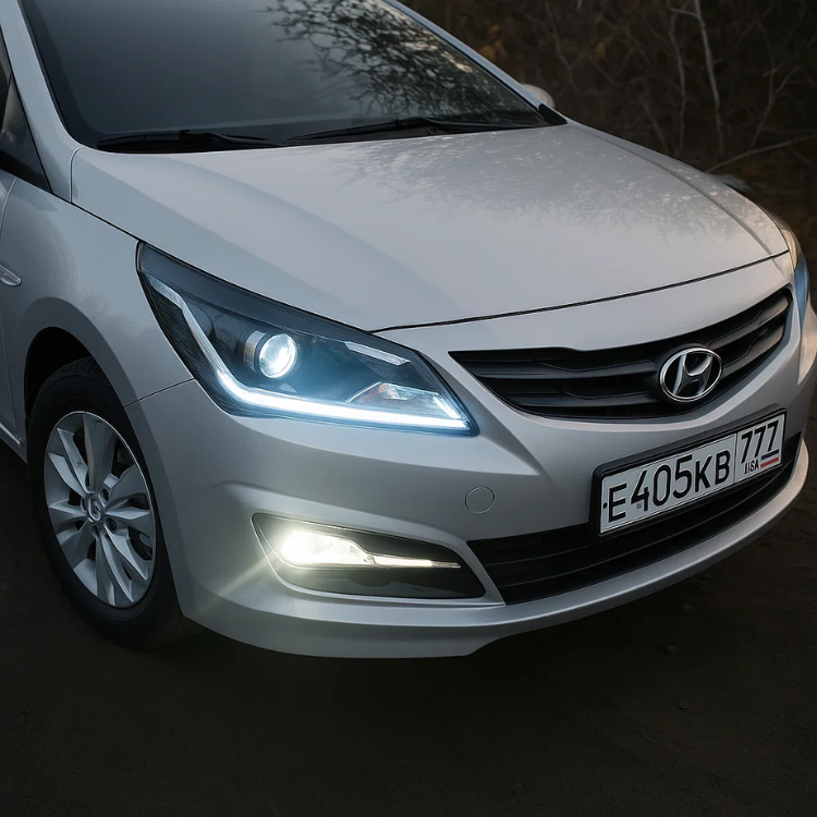 Kit strisce LED auto universali - Luci diurne bianche flessibili - Cargadget.it