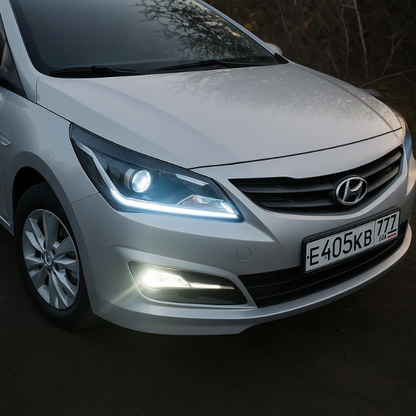 Kit strisce LED auto universali - Luci diurne bianche flessibili - Cargadget.it