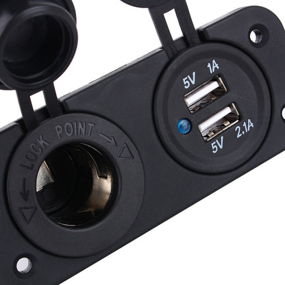 Presa USB per Auto a Pannello con Viti
