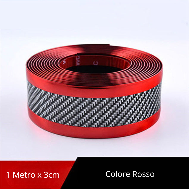 Battitacco adesivo universale effetto fibra di carbonio - Cargadget.it