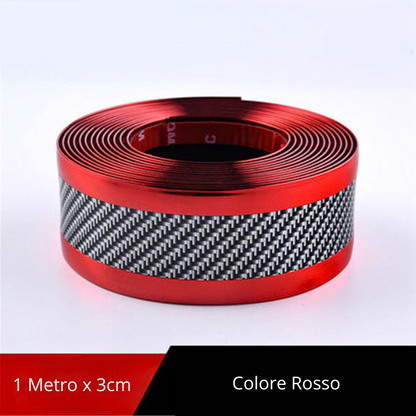 Battitacco adesivo universale effetto fibra di carbonio - Cargadget.it